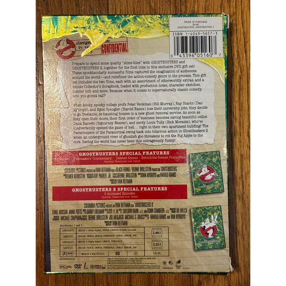Ghostbusters 1 And 2 Double Feature Gift Set DVD 2005-Preloved - Picture 5 of 5
